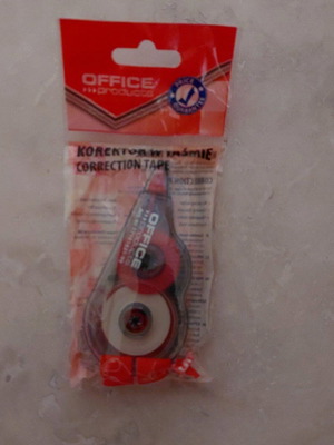 Correction tape καινούριο μπλάνκο ταινία κλειστή συσκευασία
