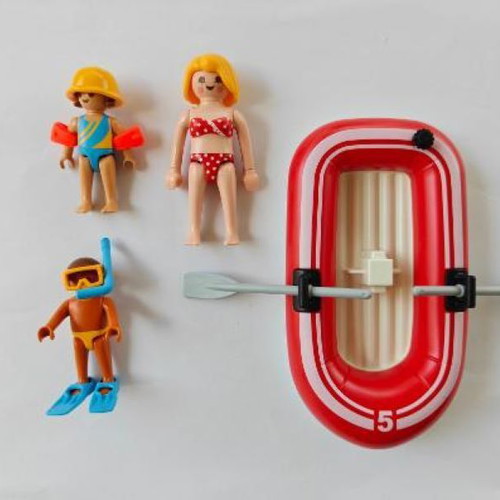Playmobil 5439 Boat with Mom and Kids complete set like new