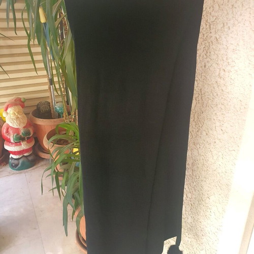 Black scarf like new, dimensions 30x2.20