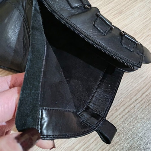 Fardoulis Shoes leather ankle boots like new, size 39, black