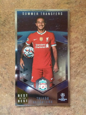 Κάρτα Topps UEFA Champions League 2020-2021 Νο128 Thiago Alcantara καινούργια