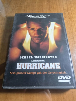 Hurricane DVD like new with Denzel Washington, adventure biography