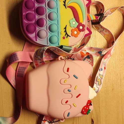 Children's crossbody bags new, small plastic