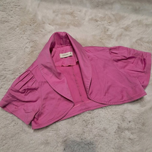 Caramella bolero and Enter bodysuit set used, size Small, pink and black