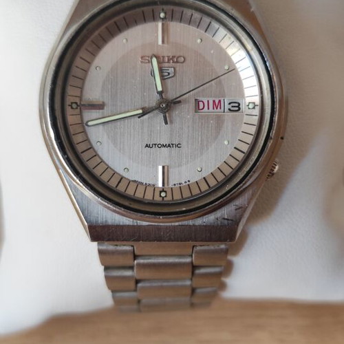 Seiko 6309-8659 vintage watch used, gray, men's