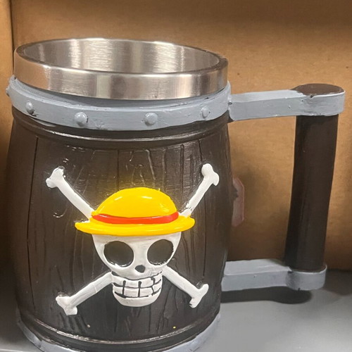 Ceramic Mug Barrel Shape One Piece Straw Hat Pirates