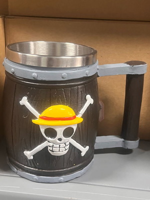 Ceramic Mug Barrel Shape One Piece Straw Hat Pirates