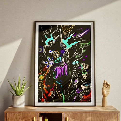 A3 Poster Handmade Art Print New