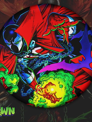 Spawn pin set of 7 different 3 cm badges new