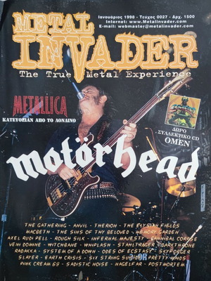Metal Invader magazine issue 27 used, January 1999