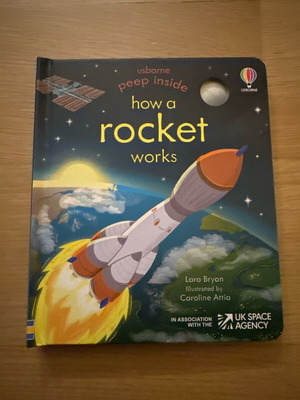 Usborne Peep Inside How a Rocket Works book like new in English