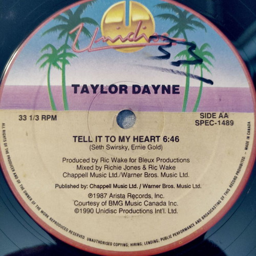 Diana Ross Taylor Dayne Upside Down Tell It To My Heart 12'' Vinyl Maxi Single used