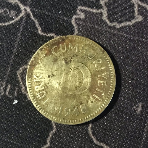 Turkey 25 Kurus coin 1948