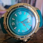 Ferendi watch green gold like new, waterproof quartz