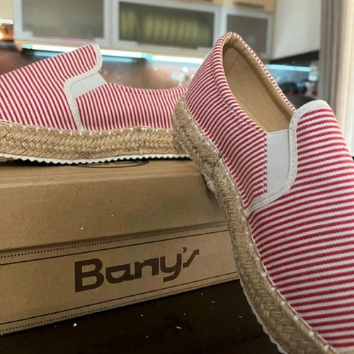 Bany's espadrilles like new, size 38, white and red