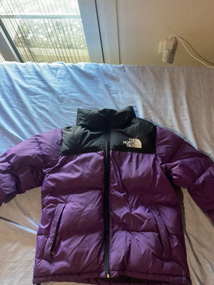 The North Face jacket like new, black and purple