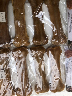 Pet Camelot solid smoked bone from beef leather 12.7cm 50gr 2x4 pieces new