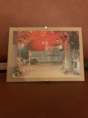 Vintage picture frame like new, 18x14 cm with glass