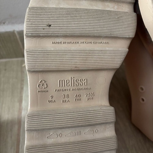 Melissa beige-brown platform shoes like new, size 40