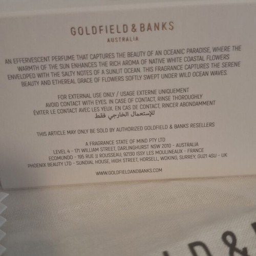 Goldfield & Banks Pacific Rock Flower scented soap new