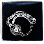 Vintage Italian silver 925 bracelet with blue eye handmade like new