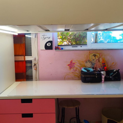 STUVA (SMÅSTAD) loft bed with desk, bookshelf, wardrobe & drawers 90x200 cm