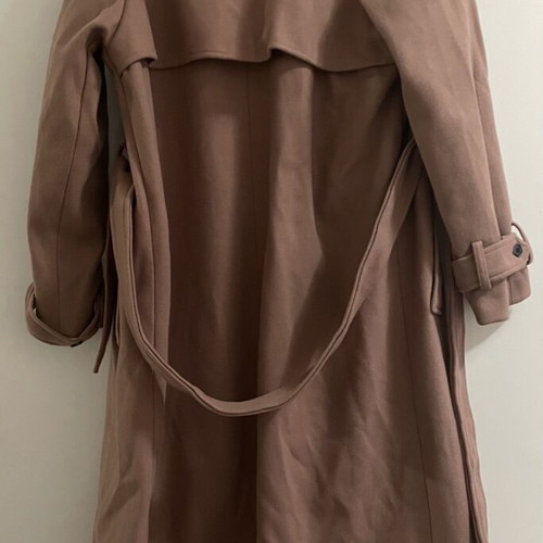 Brown pink oversized coat Sinsay size M used