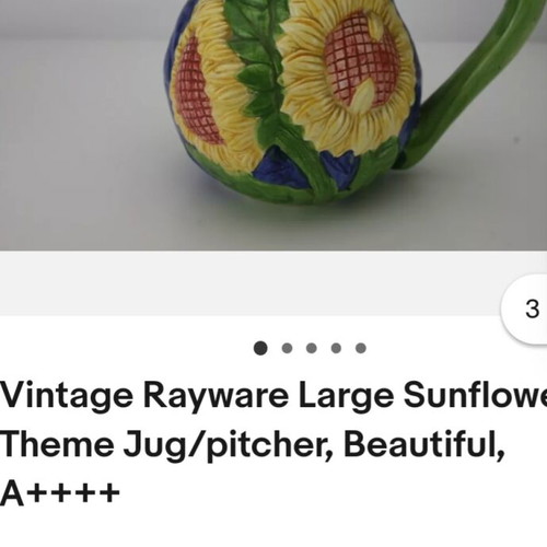 Vintage collectible numbered decorations with flowers rare!