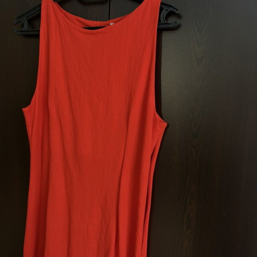 Imperial pencil dress red, like new, 3/4 length