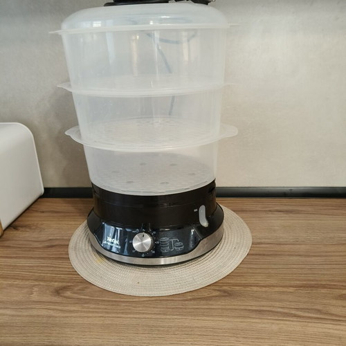 Tefal Ultracompact Steam Cooker 9lt used with 3 cooking levels