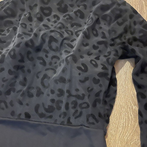 Leopard Print Set like new, crop top with chest padding and elastic waist pants