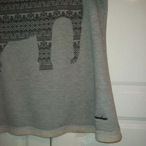 Cotton blouse L used, gray