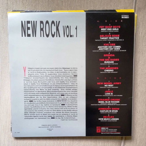 New Rock Vol 1 vinyl used, LP, various artists
