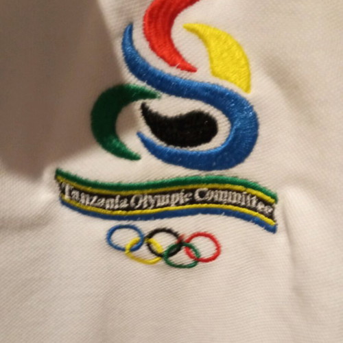 Collectible white men's polo shirt new, size L