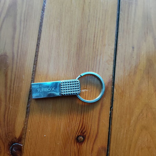 Turbo-X USB Stick 32GB USB 3.0 used, metal with keyring