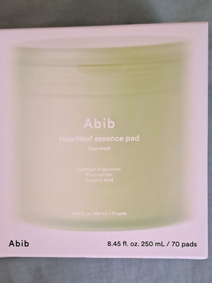 Abib Heartleaf Essence Pad Calming Touch brand new, 70 pads