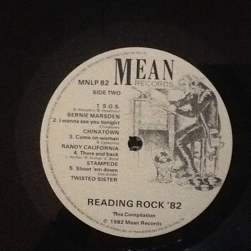 Various Reading Rock '82 record used, metal genre