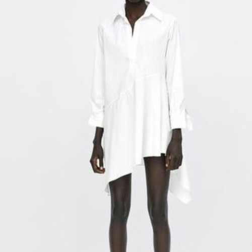Zara shirt dress white size L like new