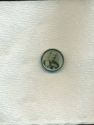 King Konstantinos lapel pin used, decade 1910