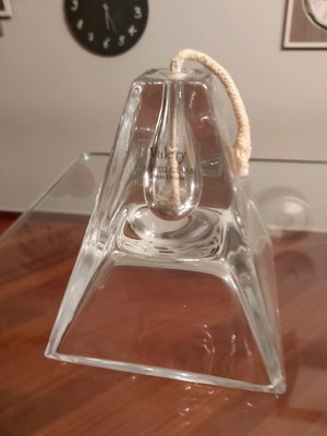 Valery Silver Glass Hand Made Table Candlestick Like New