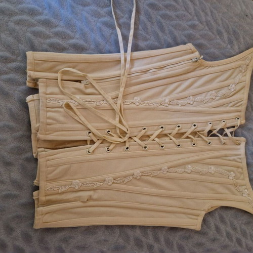 Vintage Benefit wedding bustier used, beige, size M