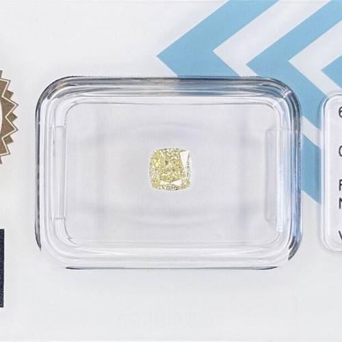 Natural Fancy Light Yellow Diamond 0.71ct VS1 IGI Certified