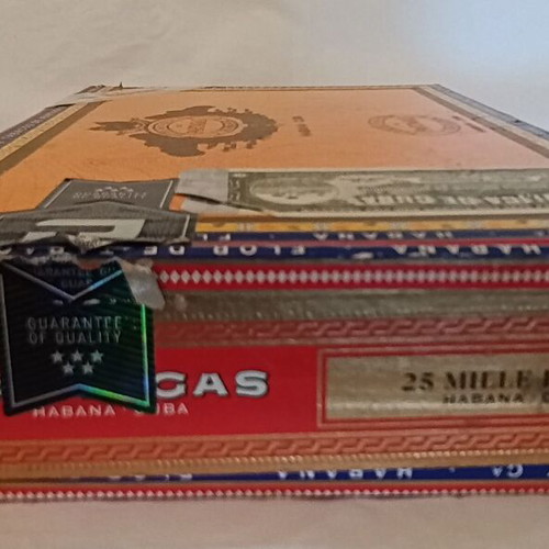 Partagás Mille Fleurs Cigar Box 25’s used, authentic Cuban 2023 edition