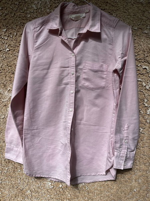 H&M pink soft shirt used, size XS