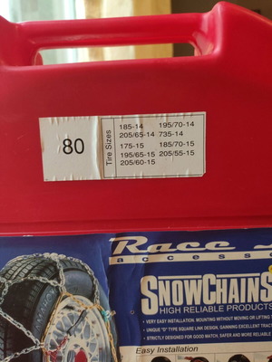 Snow chains like new