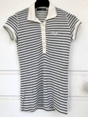 Liu Jo Striped Women's Polo Shirt like new, size S/M, silver details