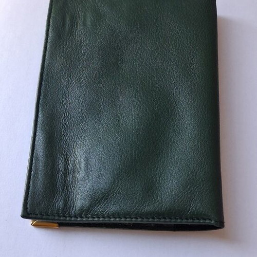Leather agenda wallet Rolex used, green