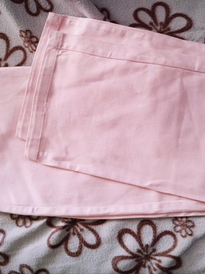 Pink bell-bottom pants like new, size L