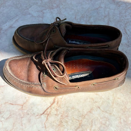 Timberland men's shoes used, leather, brown