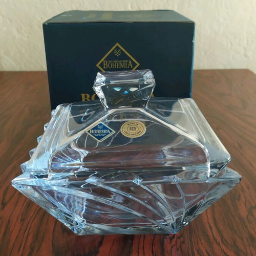 Bohemia Crystal fountain bowl new